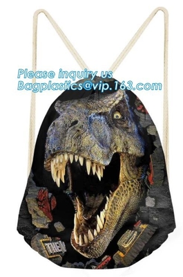 Bolso de lazo orgánico del algodón, bolso de lazo de la lona de algodón, bolso de lazo impreso de encargo del bolso de cierre de tira de la lona de algodón