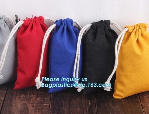 La bolsa blanca estupenda de encargo modificada para requisitos particulares de la muselina del tamaño personaliza el bolso de lazo de encargo del algodón del LOGOTIPO, drenaje durable de la lona de algodón