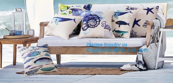 El amortiguador geométrico impreso estilo moderno de encargo de la sublimación cubre la cubierta casera de la almohada de la decoración, impresión africana del diseño al por mayor