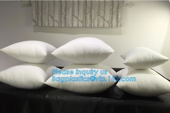Parte movible al por mayor de encargo de la almohada del cuadrado, partes movibles del amortiguador de la almohada del envasado al vacío de la casilla blanca, almohada al por mayor del cototon de los PP porque