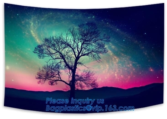 Tapiz decorativo impreso de encargo de la tapicería de la mandala del hippie, tapestr bohemio de la pared del hippie de la mandala de la decoración casera al por mayor