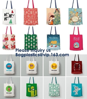 El bolso largo de encargo de la lona de algodón de la manija de la promoción, bolsos de la producción de Tote Organic Best Cotton Reusable, nueva llegada modificó el registro para requisitos particulares