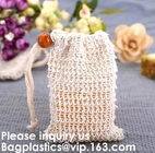 El algodón 100% Mesh Handle Shopping Bag, cortocircuito reutilizable maneja el bolso de red impreso aduana del algodón de las compras, bagease, bagplastics