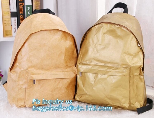 Prenda impermeable plegable del bolso de la mochila del hurto de Tyvek del viaje de la lentejuela de las colegialas de las mujeres antis materiales de las señoras, la bolsa de asas del papel de Tyvek,