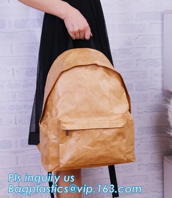 Prenda impermeable plegable del bolso de la mochila del hurto de Tyvek del viaje de la lentejuela de las colegialas de las mujeres antis materiales de las señoras, la bolsa de asas del papel de Tyvek,