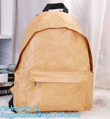 Prenda impermeable plegable del bolso de la mochila del hurto de Tyvek del viaje de la lentejuela de las colegialas de las mujeres antis materiales de las señoras, la bolsa de asas del papel de Tyvek,