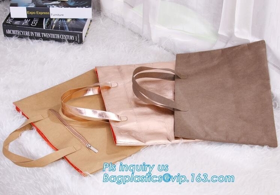 La bolsa de asas del papel de Tyvek, lona Tote Bag, bageasebagplastics único durable del bolso de la moda del bolso del equipaje de la lona del papel del tyvek