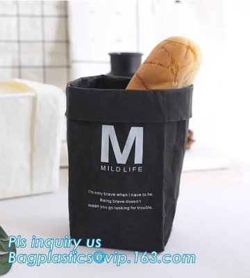 bolso lavable del almacenamiento de Kraft del tyvek lavable de Kraft del almacenamiento, cesta de lavadero plegable impermeable del tyvek, almacenamiento b del hogar
