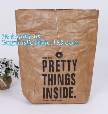 Bolso de embrague suave de Tyvek del sobre, bolso cosmético del maquillaje de Du Pont con el embrague de papel creativo Pur de Du Pont Tyvek de la prenda impermeable de la manija