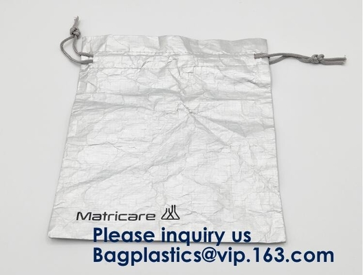 La personalidad se divierte el bolso de lazo cilíndrico de Tyvek del papel de Du Pont del bolso del almacenamiento de la aptitud, bolso de compras, bolso del regalo, bolsa, P