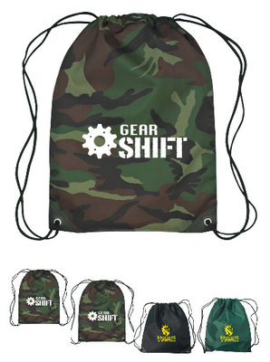 El lazo de la prenda impermeable del borde de la PU hace excursionismo el bolso de lazo promocional de las actividades al aire libre de la mochila del gimnasio del deporte, Eco reutilizable