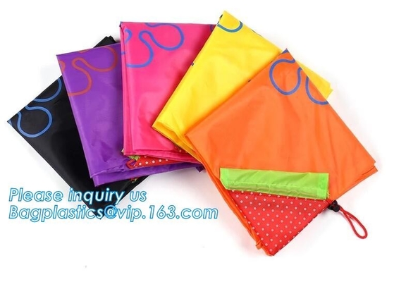 Bolso de lazo de nylon impreso de encargo promocional al por mayor del poliéster, bolso de lazo del algodón de la lona de la promoción, M impermeable