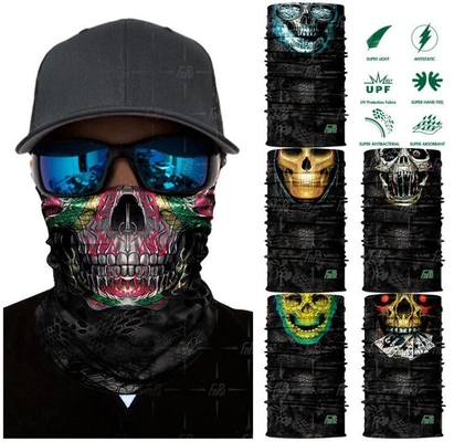 el pañuelo impreso no desteñible del poliéster digital por encargo de la sublimación, headwear de encargo imprimió el poliéster inconsútil del tubo del cuello