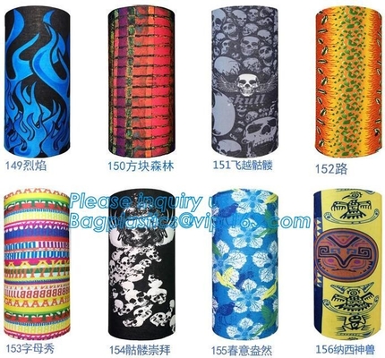 Pañuelo cuadrado del poliéster, bandanas multifuncionales hechos a mano de encargo al por mayor del headwear de los deportes, bufanda digital del poliéster de la impresión
