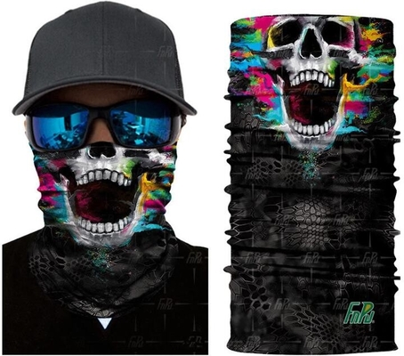 pañuelo multifuncional del headwear de la promoción, pañuelo de encargo inconsútil 100% de la microfibra del poliéster de Logo Neck Scarf Tube BAGEAS