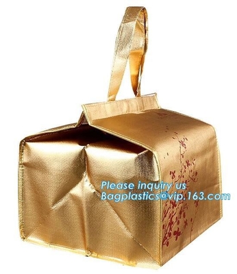 Los pp promocionales más nuevos laminaron los bolsos termales no tejidos del almuerzo, precio barato Tote Shopping Non Woven Bag, bagease, paquete