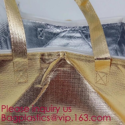 Bagease para llevar de los bolsos del almacenamiento de la comida de la bolsa de hielo de la fiambrera del refrigerador de los bolsos del vehículo del aislamiento del bolso del paquete fresco impermeable de la comida