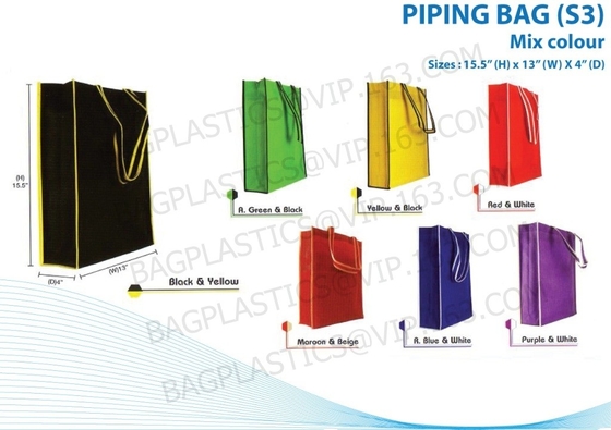 Cincha de encargo barata ningunos bolsos no tejidos mínimos de la mochila del cierre de tira, producción P-P Non Woven Bag reciclable, BAGEASE del OEM