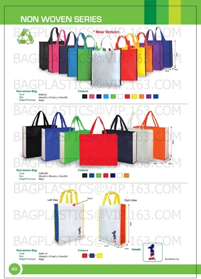 Los bolsos no tejidos brillantes de los pp del nuevo estilo, los PP de encargo laminaron la tela no tejida no tejida Carry Bag, BAGPLASTI del polipropileno del bolso