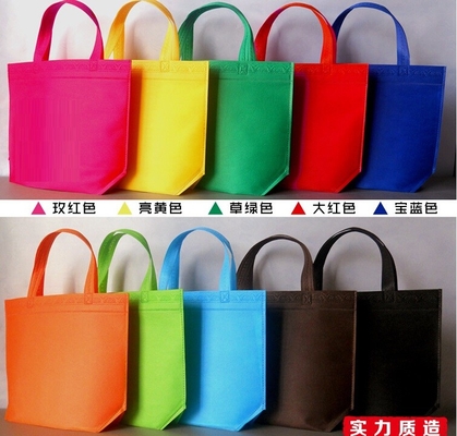 Al por mayor recicle el bolso no tejido del bolso, totalizador colorido de encargo que hace compras bolso no tejido, envío y dirección del ultramarinos del precio bajo de la buena calidad