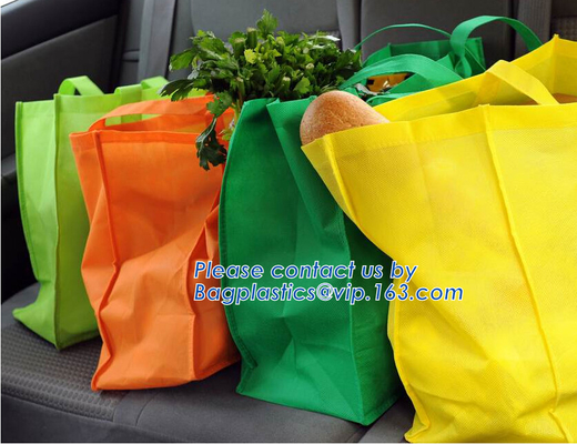 Al por mayor recicle el bolso no tejido del bolso, totalizador colorido de encargo que hace compras bolso no tejido, envío y dirección del ultramarinos del precio bajo de la buena calidad