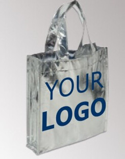 Bolso no tejido de encargo reciclable de Logo Printed Grocery Tote Bag de los PRODUCTOS de calidad, bolso no tejido promocional de los PP, plegamiento