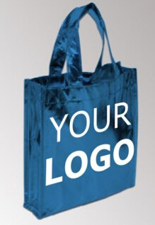 Bolso no tejido de encargo reciclable de Logo Printed Grocery Tote Bag de los PRODUCTOS de calidad, bolso no tejido promocional de los PP, plegamiento