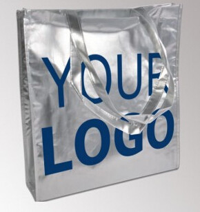 Bolso no tejido de encargo reciclable de Logo Printed Grocery Tote Bag de los PRODUCTOS de calidad, bolso no tejido promocional de los PP, plegamiento