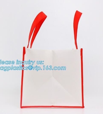 Bolso no tejido impreso de encargo del paño de la manija de las compras de Logo Gift Non Woven Bag para la ropa, pañal cosmético b del bolso del paquete de Fanny