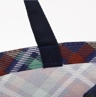 Las ventas al por mayor forman el bolso no tejido blanco vendedor superior del totalizador, bolsa impermeable de la cremallera de la tela de lana basta que dobla el bolso no tejido, bagease,