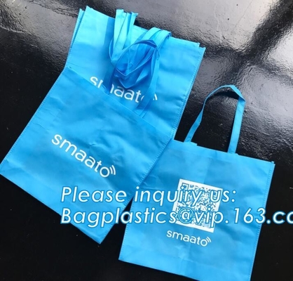 El bolso no tejido de alta calidad con mejores ventas del eco del totalizador del vino, logotipo de encargo de la impresión va bolso no tejido plegable del supermercado, bagease