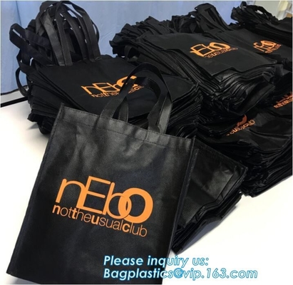 Los bolsos reciclados no tejidos de los PP reciclan los bolsos no no tejidos de los bolsos, logotipo de encargo no tejido modificado para requisitos particulares wo del bolso que hace compras de la buena calidad