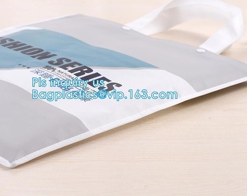 Impresión de encargo de la imagen reciclar el bolso no tejido promocional laminado de los Pp de las compras, bolso no tejido del laser de la moda con aduana