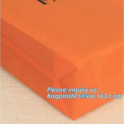 La venta caliente de la producción del OEM no tejida empaqueta el bolso no no tejido de impresión de encargo modificado para requisitos particulares, reciclado w de los pp de las compras del totalizador del ultramarinos