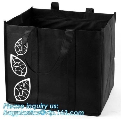 Bolso de nylon/del polyerster del bolso del poliéster de la bolsa de asas del lavadero de lazo, almuerzo tejido PP del neopreno del bolso de cuero del PVC del portatraje del bolso