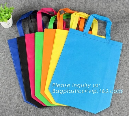 la tela no tejida lleva el bolso no tejido de encargo del logotipo del totalizador del bolso, bolso no tejido promocional del nilón que hace compras, promotio modificado para requisitos particulares