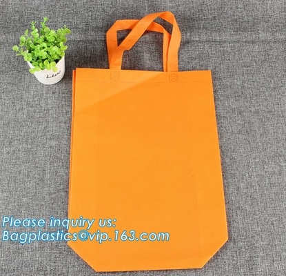 la tela no tejida lleva el bolso no tejido de encargo del logotipo del totalizador del bolso, bolso no tejido promocional del nilón que hace compras, promotio modificado para requisitos particulares
