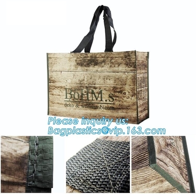 El bolso no tejido grabado en relieve promocional, la bolsa de asas de la almohada, bolso de empaquetado del edredón, bolso del yute del bolso del algodón del bolso de la lona sentía el bolso No-wo