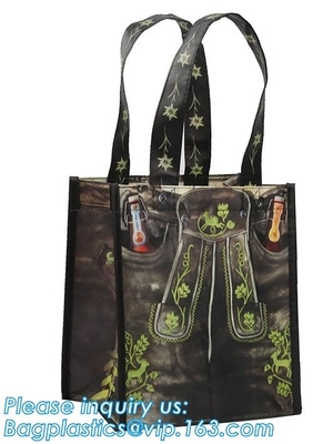 bolso no tejido ultrasónico con la impresión de CMYK y laminado con las manijas, bolso no tejido promocional barato de la aduana, bagease pac