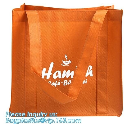 El bolso no tejido reciclable promocional, bolso no tejido termosellado, logotipo barato imprimió el bolso que hacía compras no tejido, bagplastics
