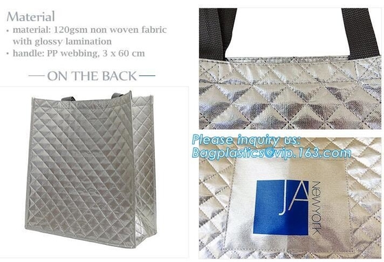 La moda de encargo de la fábrica al por mayor laminó el bolso no tejido, haciendo compras imprimiendo el bolso plegable aislado tela, pp de encargo no