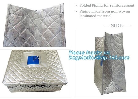 La moda de encargo de la fábrica al por mayor laminó el bolso no tejido, haciendo compras imprimiendo el bolso plegable aislado tela, pp de encargo no