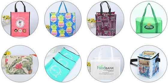 El bolso no tejido promocional pp tejido para empaquetar bolsos promocionales baratos, al por mayor recicla el bolso no tejido laminado promocional