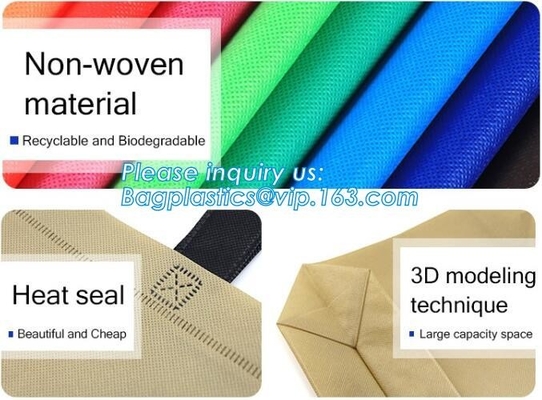 Venta al por mayor no tejida superior del bolso del polipropileno de las ventas, bolso no tejido de tragante abierto colorido del nuevo del diseño estilo de la moda, bagplastics