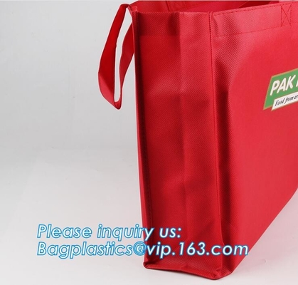 bolso no tejido laminado promocional modificado para requisitos particulares de los pp del polipropileno del totalizador del regalo que hace compras, polipropileno no tejido del artículo del regalo que envía y que dirige