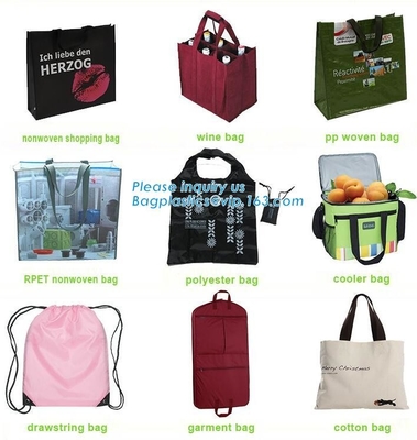 Bolsos no tejidos de alta calidad promocionales al por mayor, vagos no tejidos reciclables modificados para requisitos particulares fabricante del comprador de la ropa de China