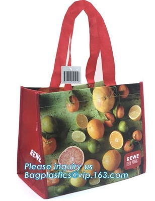El oro impermeable que hacía compras de encargo laminó el bolso no tejido metálico, la bolsa de asas no tejida, bolso que hacía compras no tejido, p no tejido