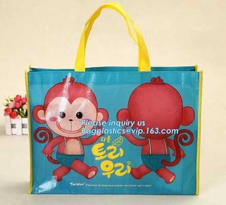 Bolso no tejido promocional para las compras, bolso no tejido laminado de alta calidad de los PP del precio de fábrica, bagplastics, bagease de los Pp