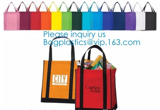 Al por mayor recicle el bolso no tejido del bolso, bolso colorido de encargo de Tote Shopping Non Woven Carrier, Tote Recycle Non Woven Bag