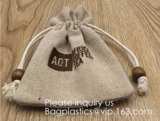 La arpillera empaqueta con el lazo, paquete rústico del bulto del bolso del regalo de la pulgada 4x6 - bageas de las bolsas de los favores de banquete de boda, de la joyería y de la invitación